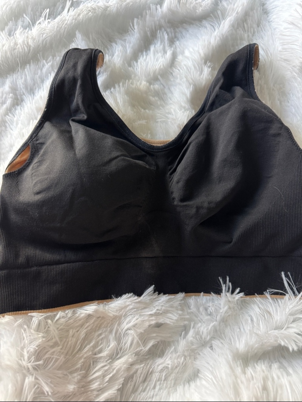 SPANX Black Seamless Wireless Bralette